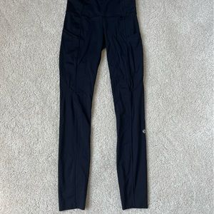 Black Lululemon Speed Up leggings size 2